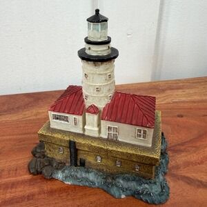 Nautical Lighthouse Display Figurine Coastal Decor Beach House Accent